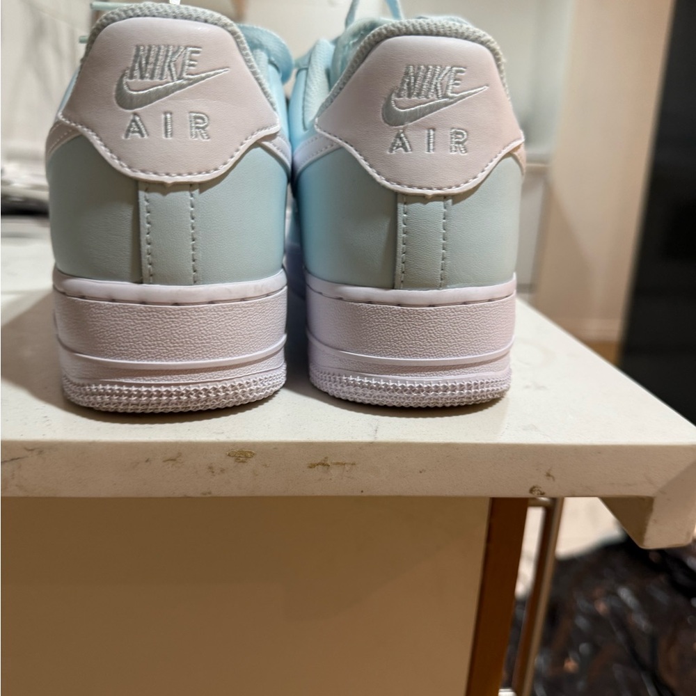 Nike Pastel Blue and White Air Sneakers - Picture 2 of 4